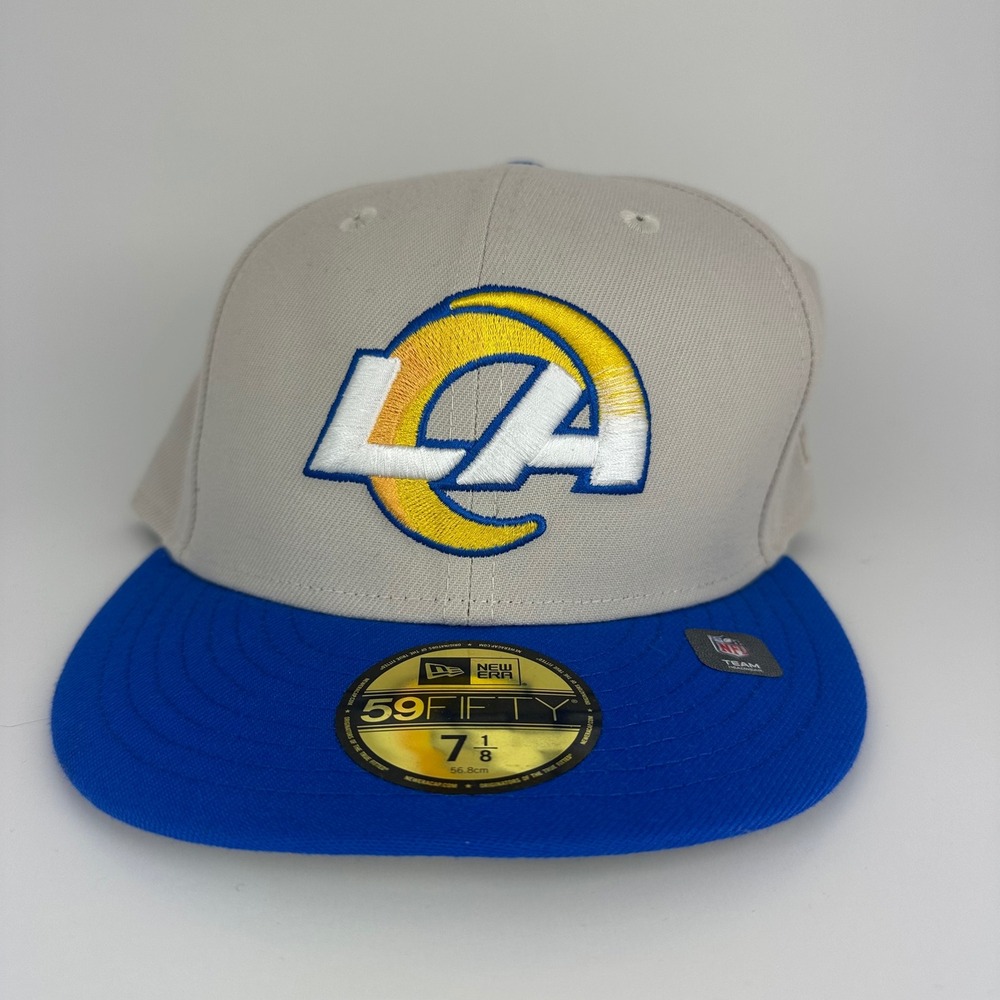 New Era 59Fifty Los Angeles Rams NFL "World Class" SB Fitted Hat Cap 7 1/8